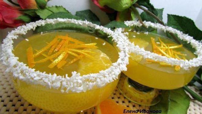 Рецепт Апельсиновое желе