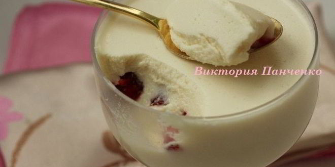 Рецепт бланманже с клубникой