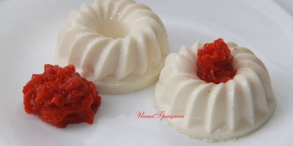 Как приготовить бланманже с шиповниковым пюре