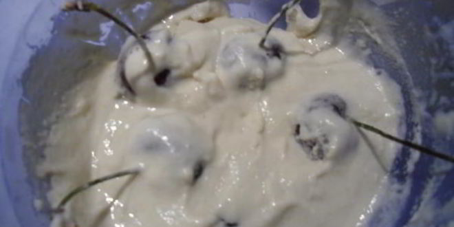 Рецепт черешня в кляре