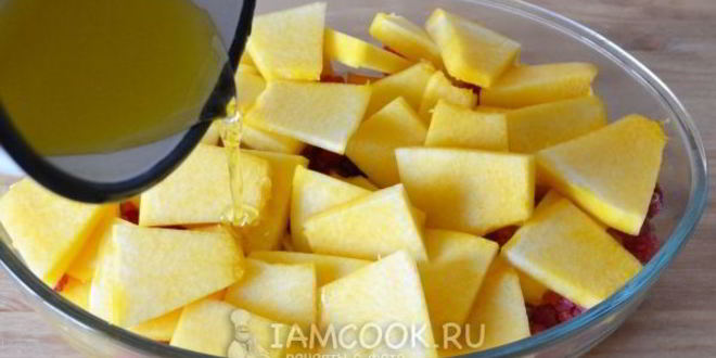 Рецепт десерт из тыквы с малиной
