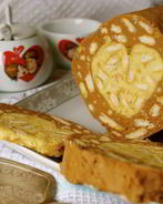 Десертная салями Белое сердечко шоколада