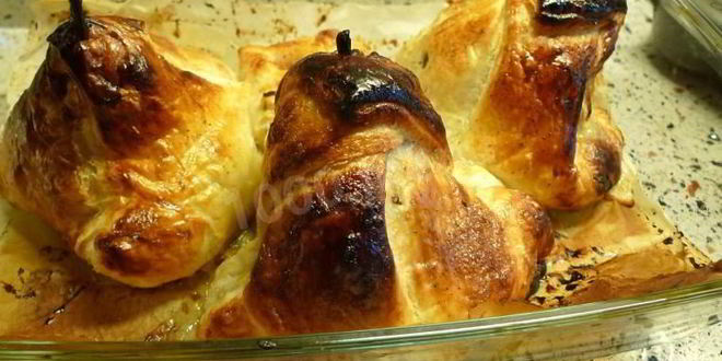 Рецепт фаршированные груши в слоенном тесте