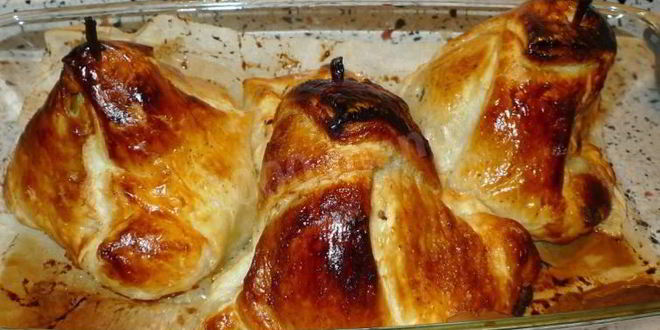 Рецепт фаршированные груши в слоенном тесте