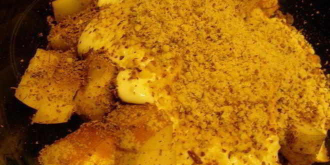 Рецепт грушево-шоколадный крамбл с миндалем