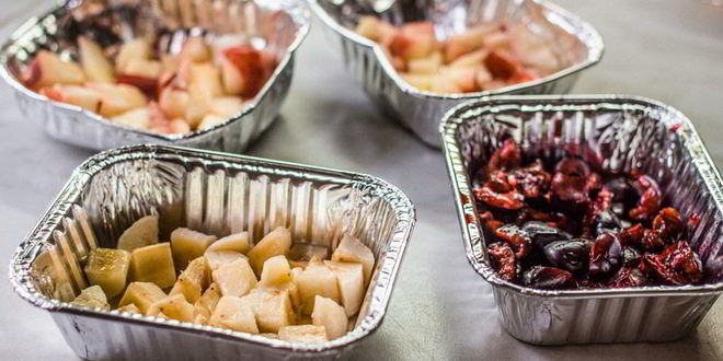 Рецепт йогурт с печеной овсянкой и фруктами