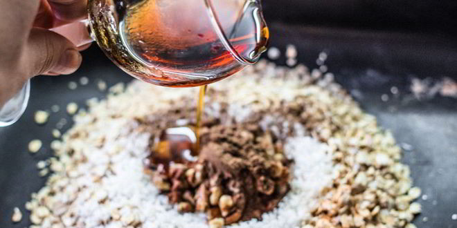 Рецепт йогурт с печеной овсянкой и фруктами