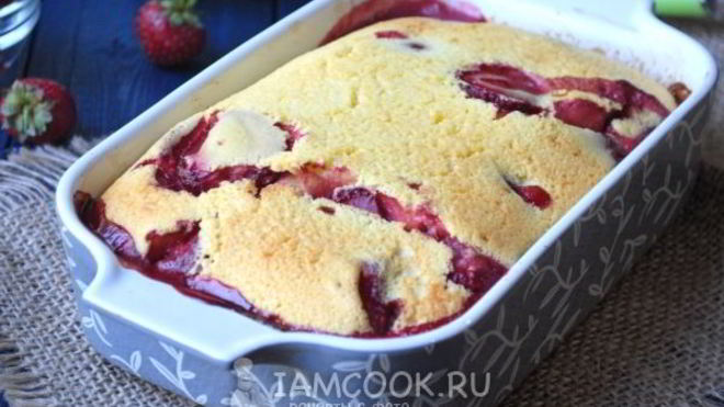 Рецепт Клафути с клубникой