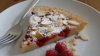 Рецепт Клафути с малиной