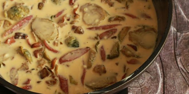 Рецепт клафути с овощами и пражскими колбасками