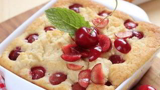 Рецепт Классический ванильный клафути с вишней