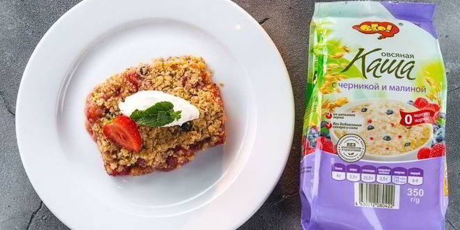 Рецепт клубничный крамбл