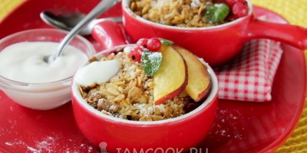 Рецепт сливовый крамбл