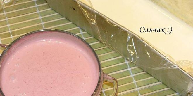 Рецепт баварский шоколадный крем с малиновым кули