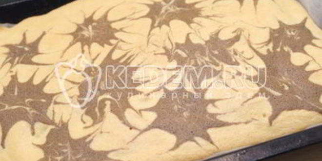 Рецепт бисквитный рулет с кремом новогодний салют