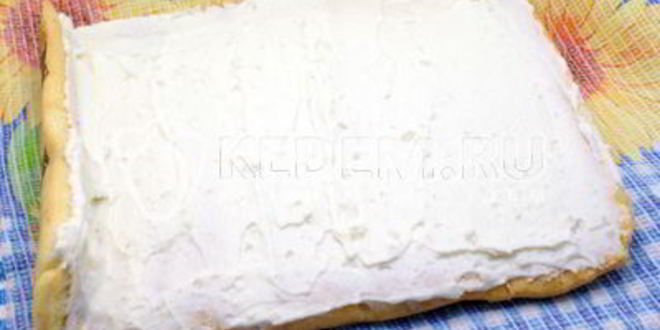 Рецепт бисквитный рулет с кремом новогодний салют