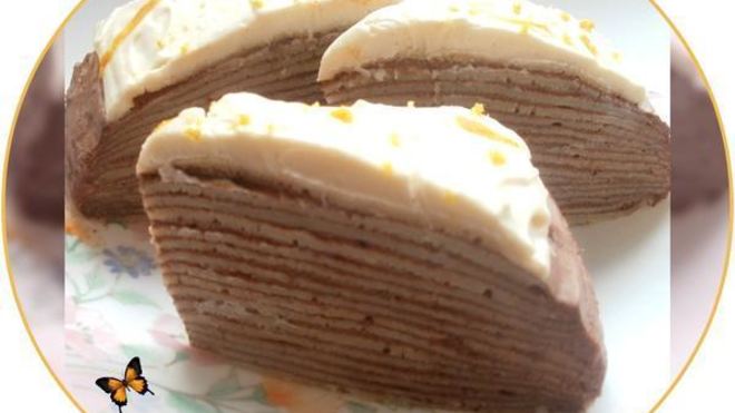 Рецепт Блинный тортик с пудинговым кремом