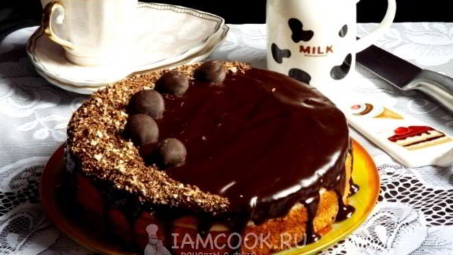 Рецепт Бостонский кремовый торт