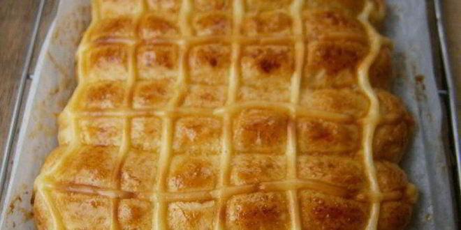 Рецепт булочки с заварным кремом и персиком