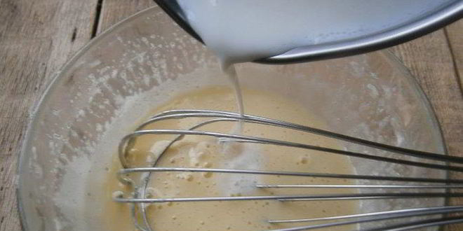 Рецепт булочки с заварным кремом и персиком