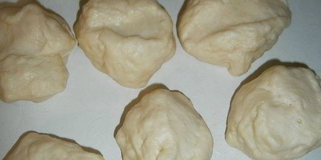 Рецепт булочки с заварным кремом и персиком