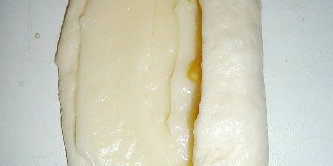 Рецепт булочки с заварным кремом и персиком