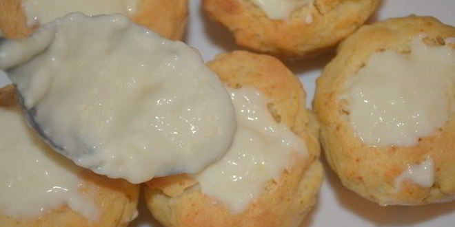 Рецепт быстрые булочки с ванильно-лимонным кремом на завтрак