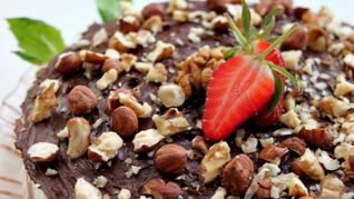 Рецепт Чизкейк с шоколадно-ореховым кремом