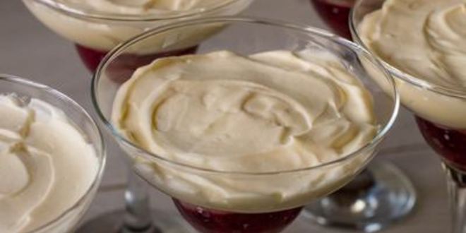 Рецепт десерт малиновое лето с чизкейковым кремом