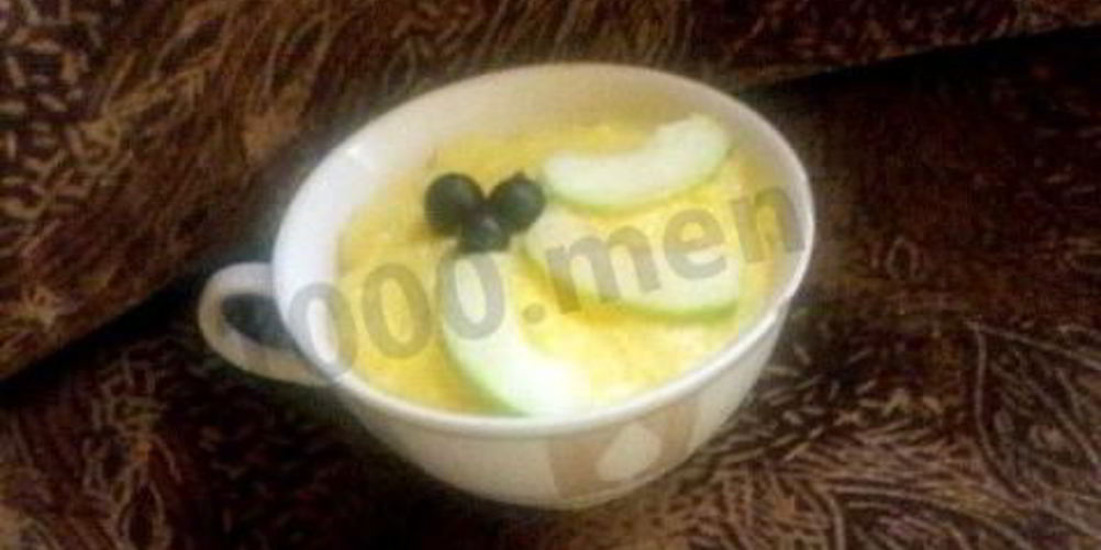 Рецепт лимонный заварной крем-десерт без муки