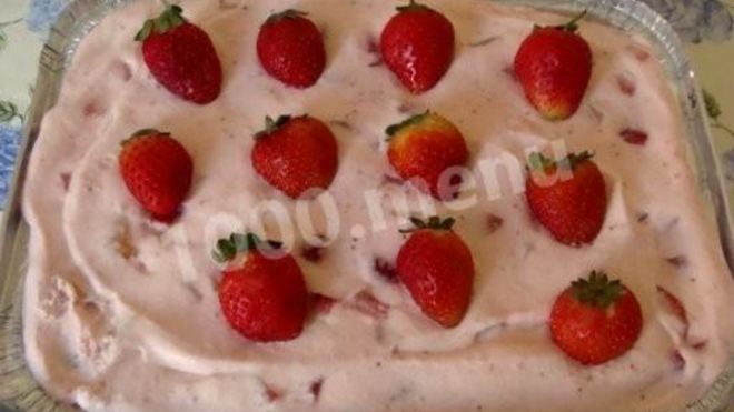 Рецепт Клубничный крем для торта