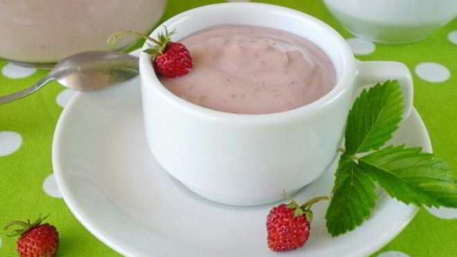 Рецепт Клубничный заварной крем
