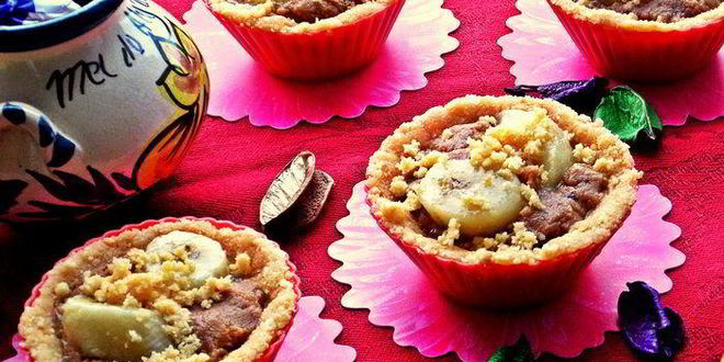 Рецепт корзиночки десертные с кремом и бананом