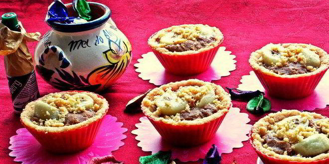 Рецепт корзиночки десертные с кремом и бананом