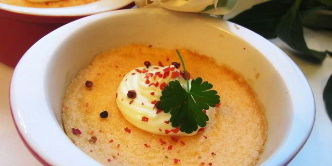 Рецепт крем-брюле из лосося