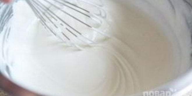 Рецепт крем из взбитых сливок