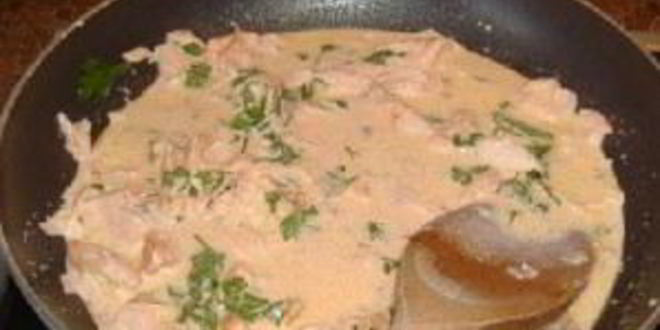 Рецепт кремовая паста с лососем