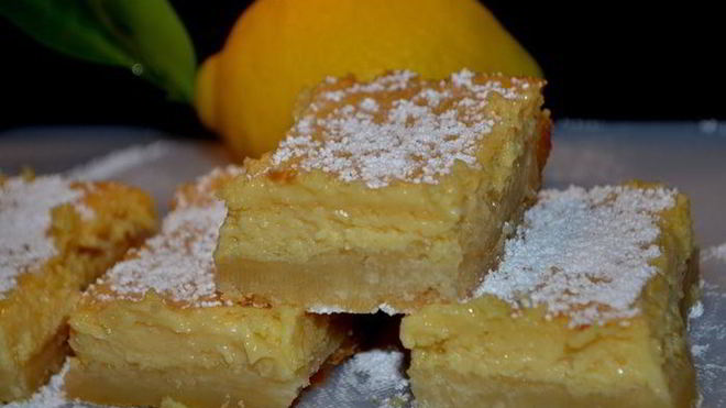 Рецепт Кремовые лимонные квадратики