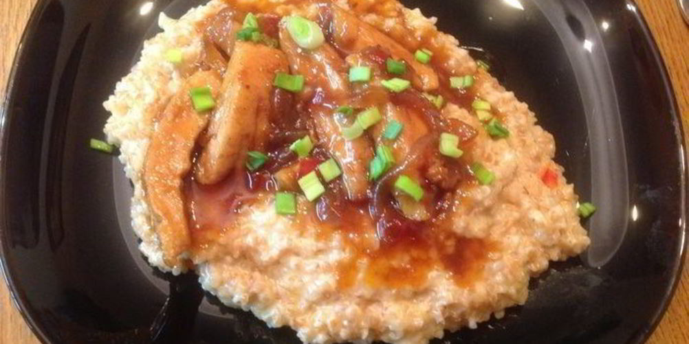 Как приготовить курица в соусе с кремовой кашей