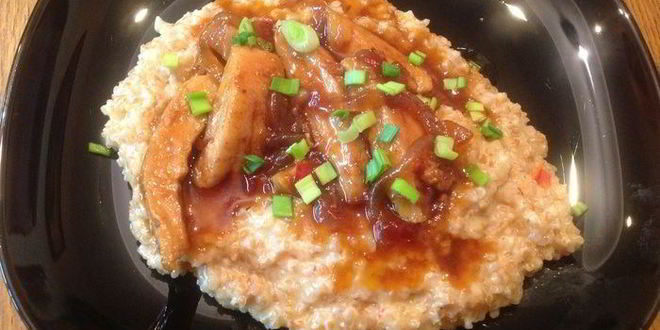 Рецепт курица в соусе с кремовой кашей