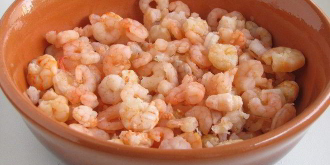 Рецепт ланспик с кремом из форели и креветками