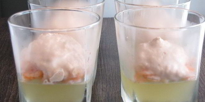 Рецепт ланспик с кремом из форели и креветками