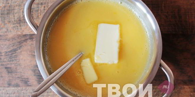 Рецепт лимонный крем