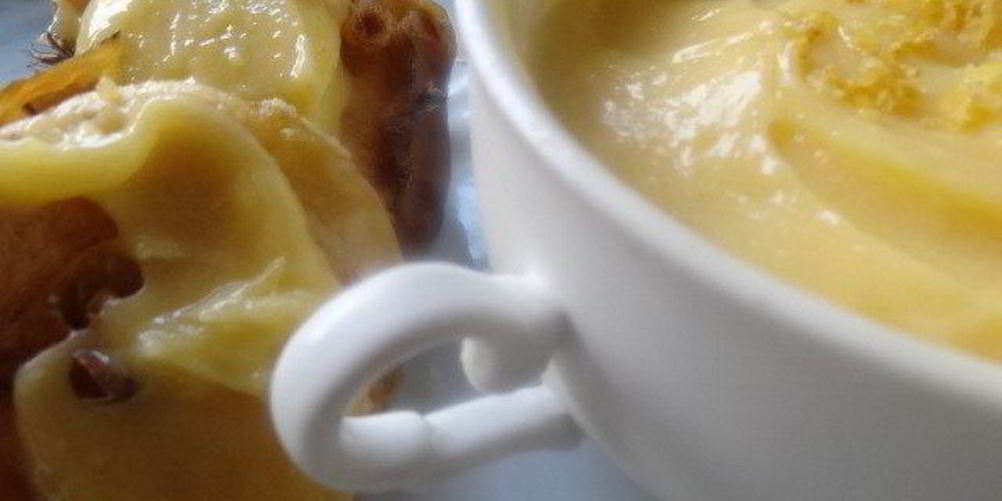 Как приготовить лимонный заварной крем-десерт без муки