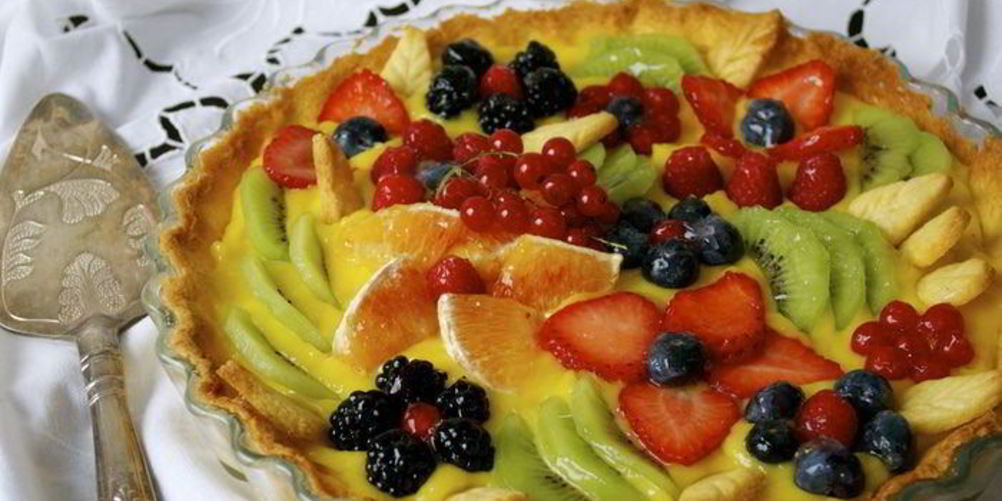 Как приготовить миндальная кростата с лимонным кремом летний сад