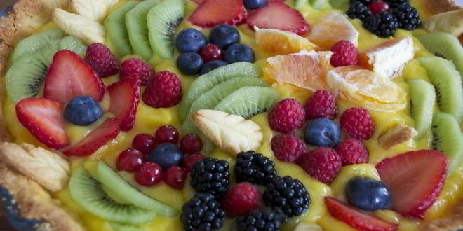 Рецепт миндальная кростата с лимонным кремом летний сад