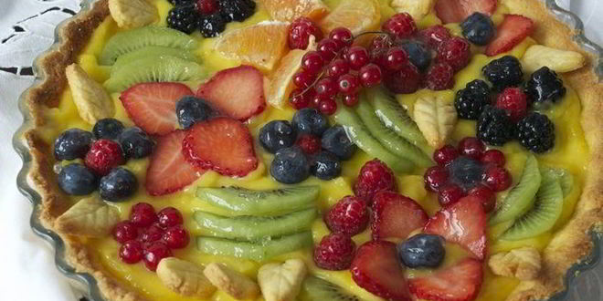 Рецепт миндальная кростата с лимонным кремом летний сад