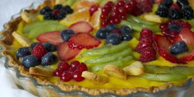 Рецепт миндальная кростата с лимонным кремом летний сад