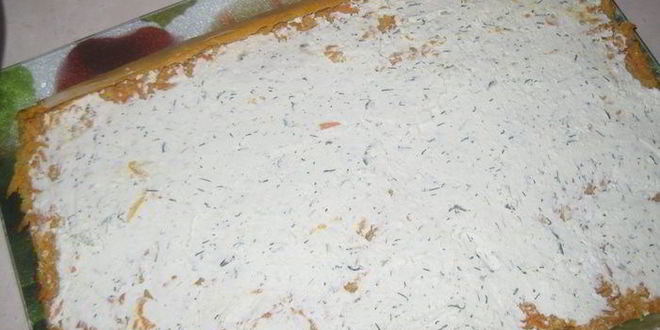 Рецепт морковные рулетики с творожным кремом