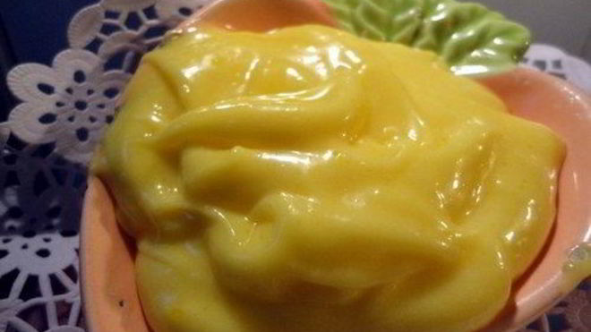 Рецепт Нежный десертный лимонный крем